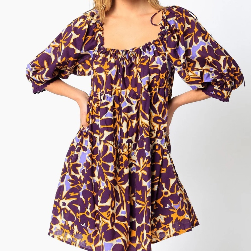 Goddess Babydoll Mini Dress